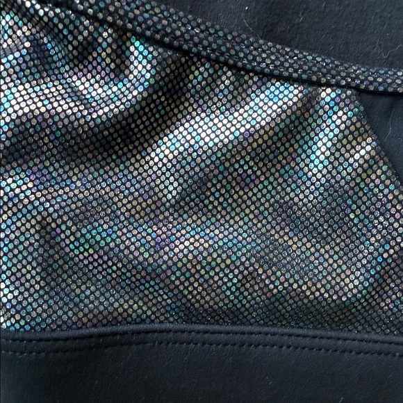 ZYIA Disco Black and Silver Sports Bra M Medium - Picture 4 of 6